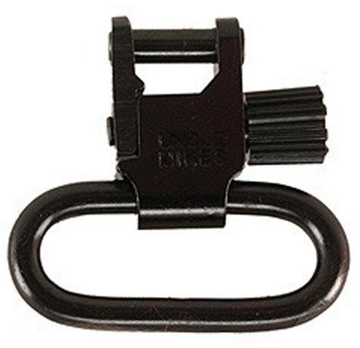 Uncle Mikes Swivels QD SS BL Black - In Package - Uncle Mike's - 1"