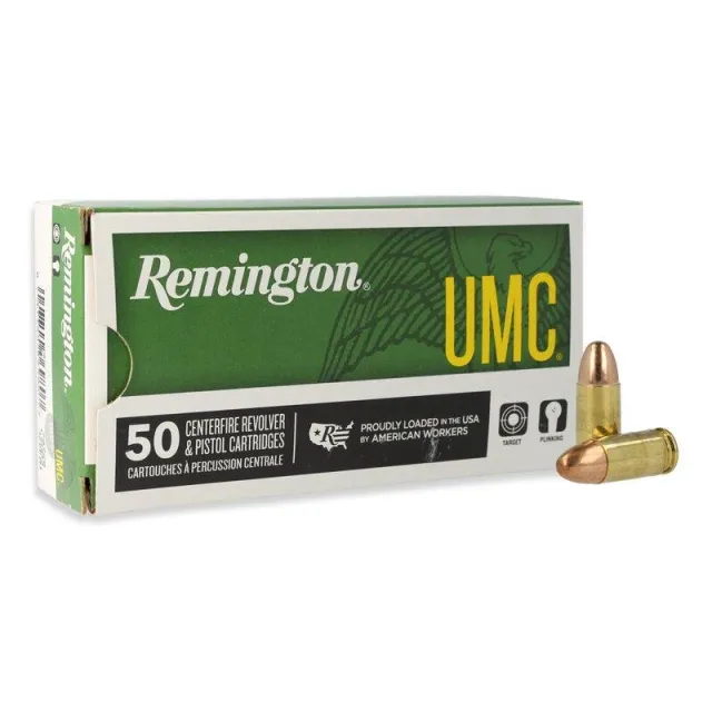 Remington UMC 9mm 115 Grain FMJ Ammo 335 Rounds 23728 - Remington Arms Company, LLC - 9mm Luger