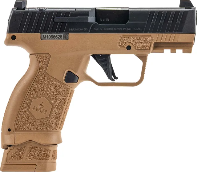 IWI US MASADA MASADA 9mm Luger 17+1, 13+1 3.400 Coyote Polymer