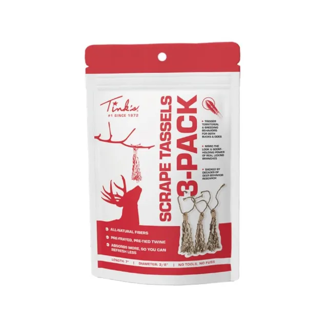 Buy Tinks W5848 Scrape Tassels 3-Pack w/6ft Rope & 4oz Starter/Finisher online
