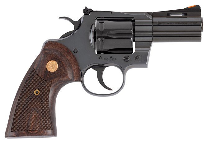 Colt Python BP3WTS 357MAG 3" Blued Walnut Gold Medallion - Colt - 357 Magnum | 38 Special
