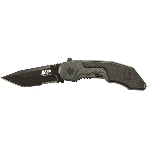 Smith & Wesson Military Police Magic Assisted Tanto Black Blade - Smith & Wesson