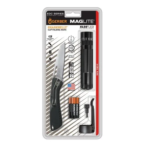 Maglite XL50 3-Cell AAA Flashlight/Knife Pocket Combo - Maglite