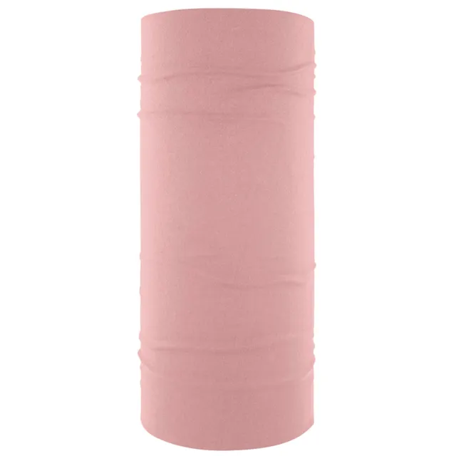 Zan Headgear Motley Tube Polyester Pink Washable Neck Gaiter