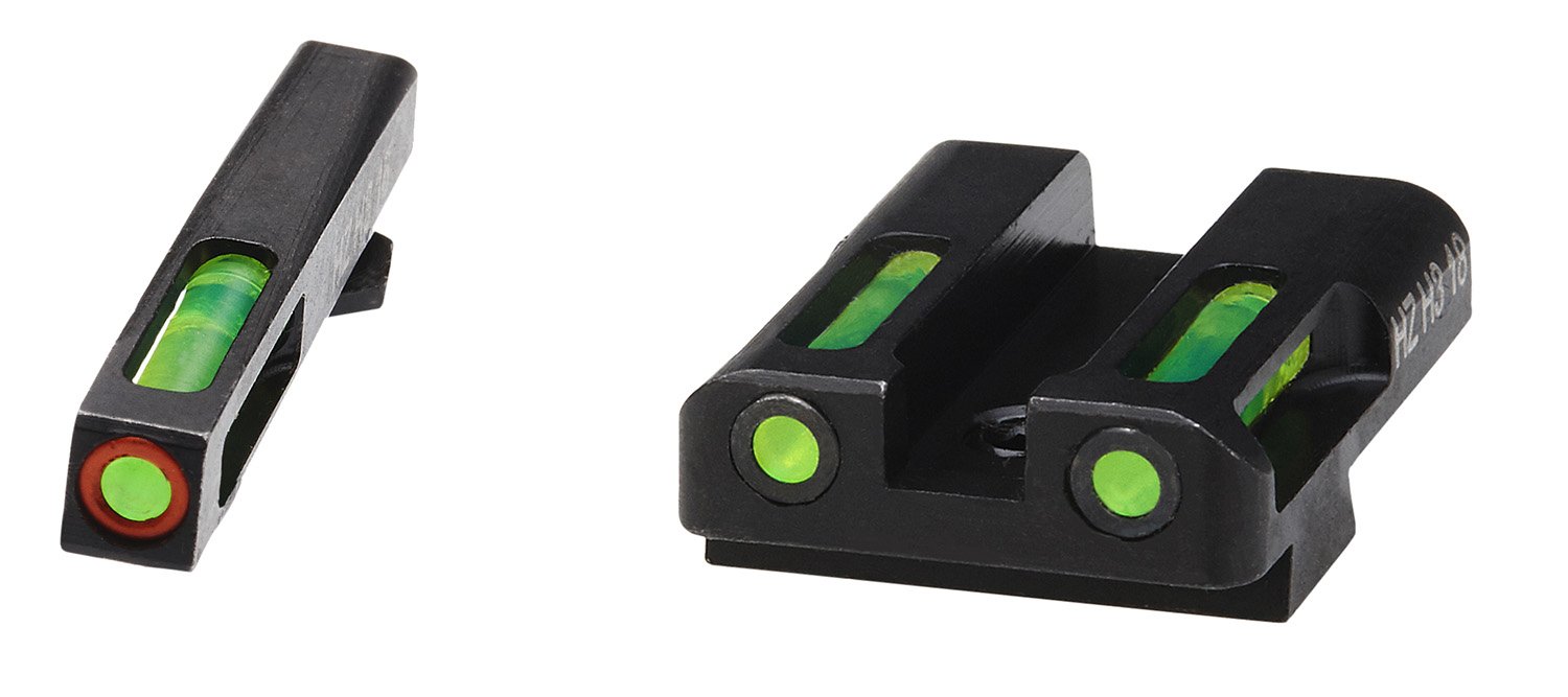 Buy HiViz GLN525 LiteWave H3 Glock Sight Set Green Tritium Orange Outline online