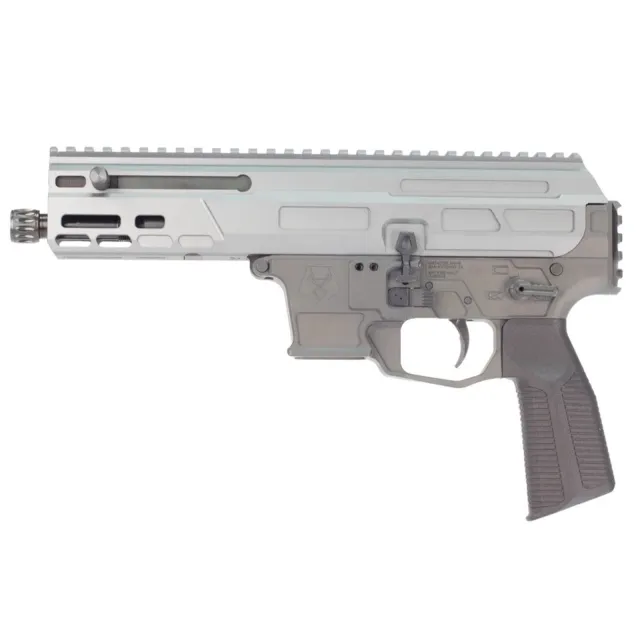 MATADOR MAT9-K 9MM 5" 33RD GRY Roller Delayed 9mm Bufferless Pistol, Last Round Bolt Hold Open Ambi Mag Release, Non-Reciprocating Charging Handle and Safety Selector Billet Aluminum, Brace Ready 1913 Pic Rail, Glock Mag Compatible