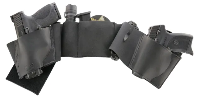 Galco UWBKXL2 UnderWraps 2.0 Black XL Leather/Nylon Handgun Holster - Galco International
