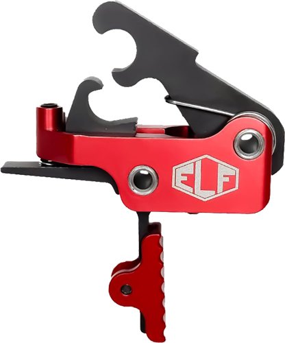 Elftmann SE-R-S AR Trigger, Straight, 2.75-4lbs, Red - Elftmann Tactical