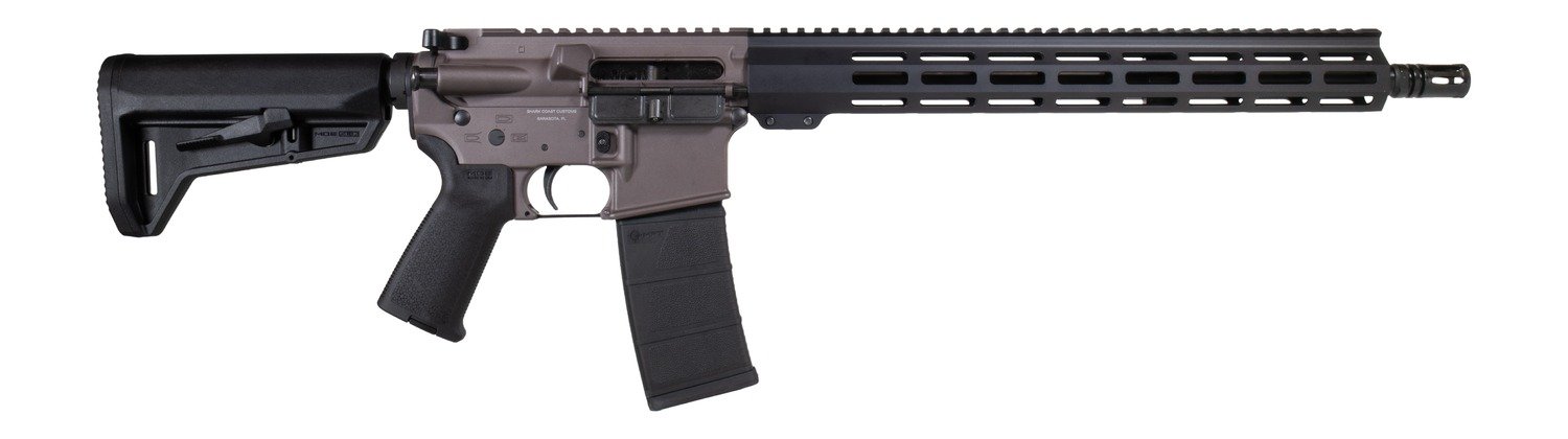 Buy Shark Coast Tactical 300-063-1000-04 Holmes 5.56 NATO 30+1 16" Black Nitride Threaded Barrel, Aluminum Receiver w/Picatinny Rail, M-LOK Handguard, Magpul Collapsible Black Polymer Stock, Magpul MOE G online