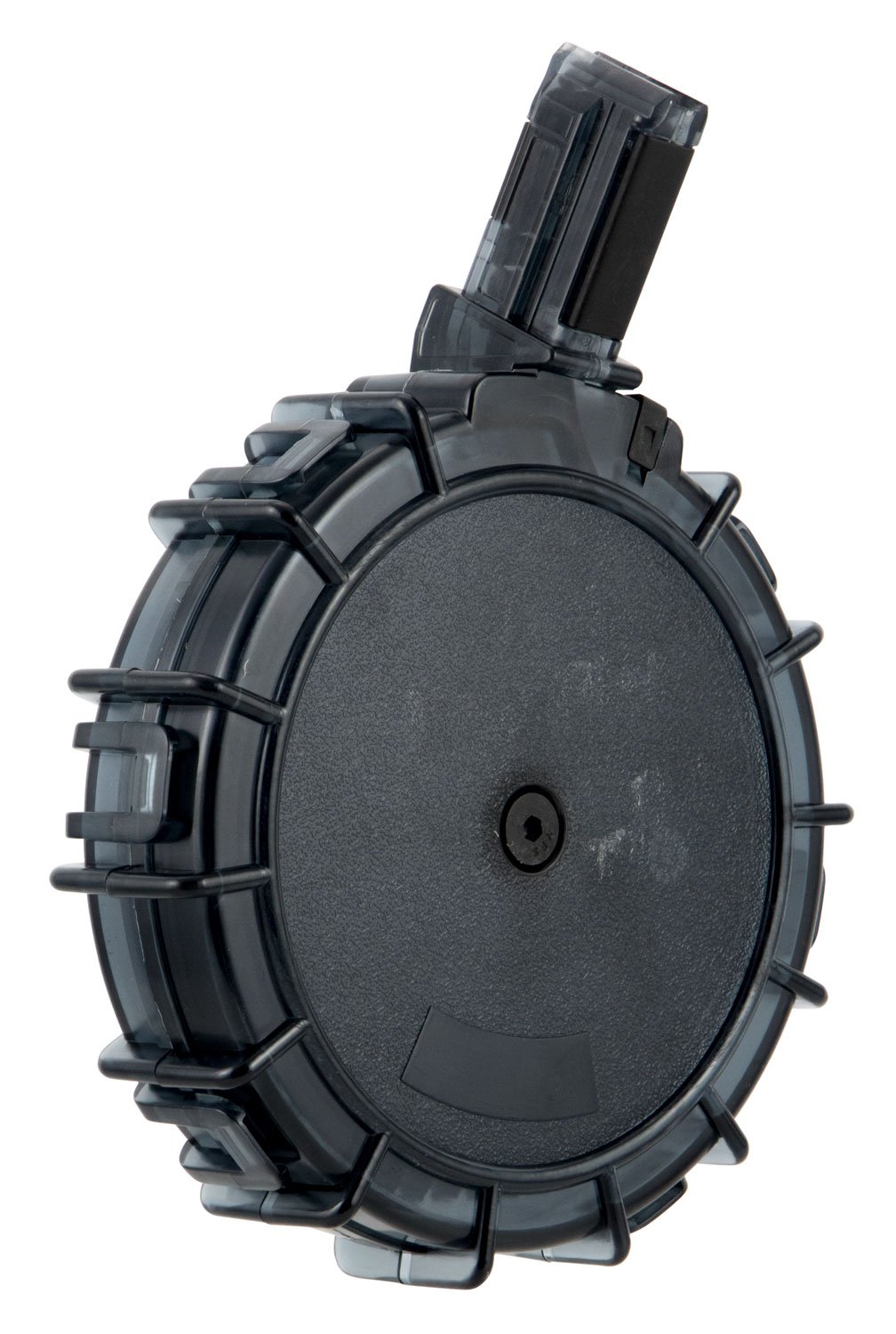 ProMag REMA3 55rd Drum Magazine 22 LR Smoke Polymer for Remington 597 - Pro-Shot Products - 55RD