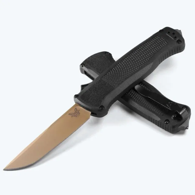 Benchmade Shootout FDE/PL OTF 3.51" Tanto CPM-CruWear blade