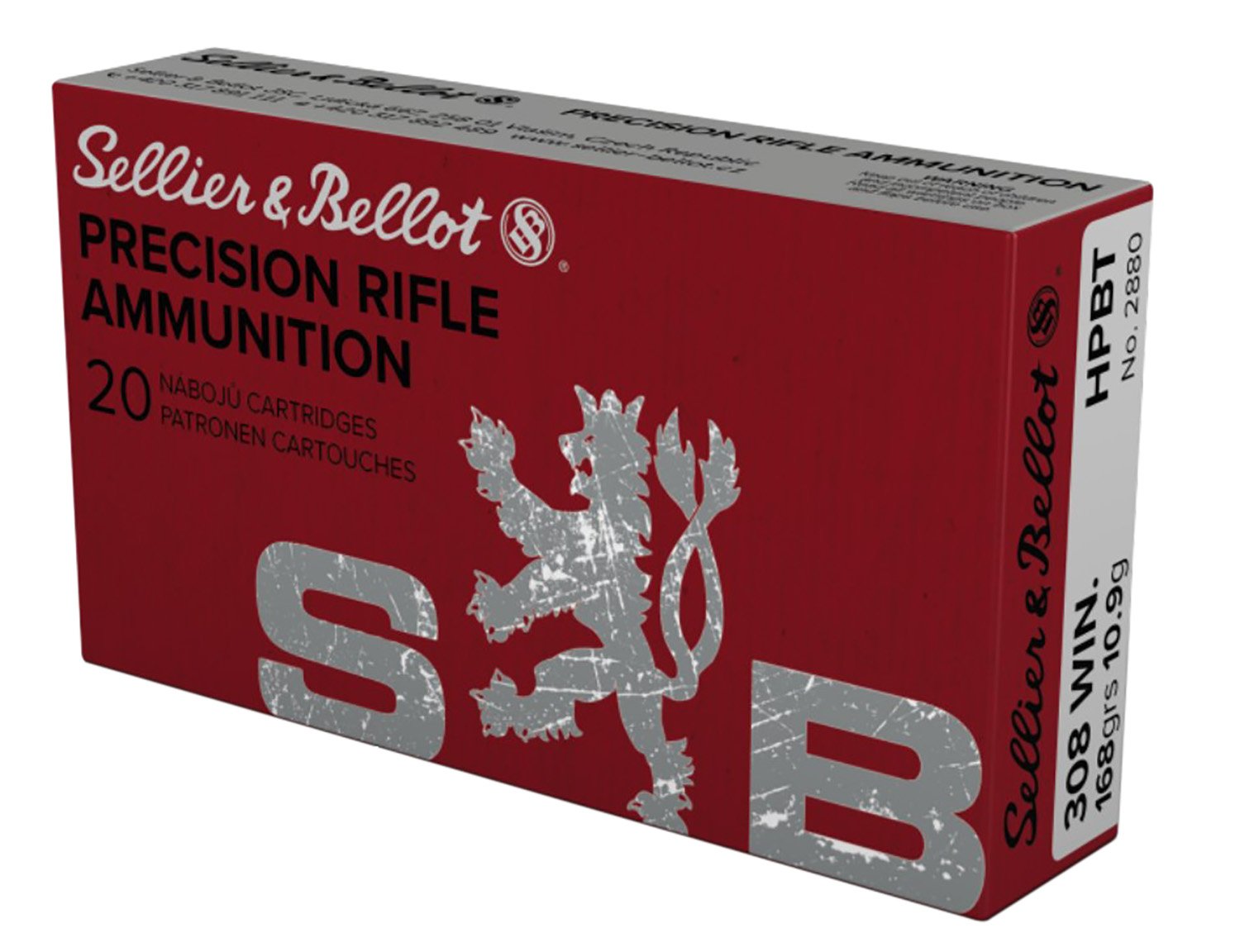 Sellier & Bellot SB308G .308 Winchester 168gr HPBT 20/Box - Sellier & Bellot - .308 WINCHESTER