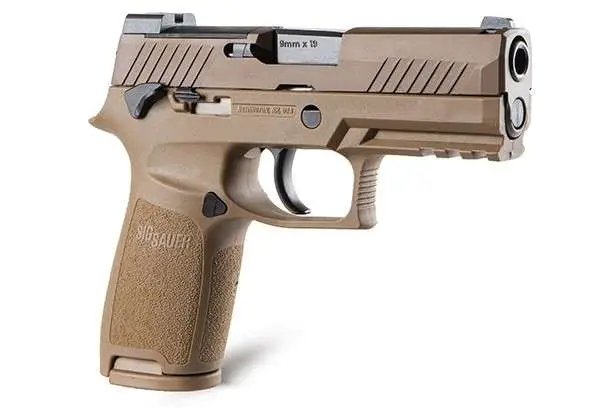 SIG SAUER P320 M18 Carry 9mm Coyote PVD Semi-Auto Pistol - Sig Sauer - 9mm