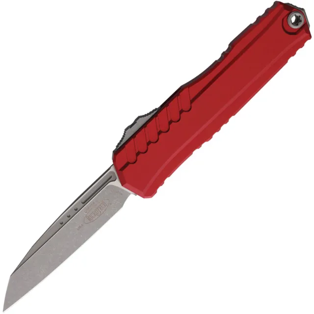 Microtech Cypher II 1241-10APRD 3.59 In S/E Apocalyptic Red Alu Handle - MICROTECH for sale at Iron and Lace