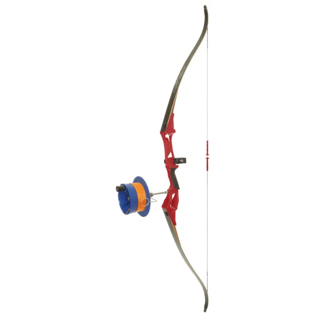 Fin Finder BankRunner 35# Recurve Bow Red with SideWinder Reel RH - Fin-Finder