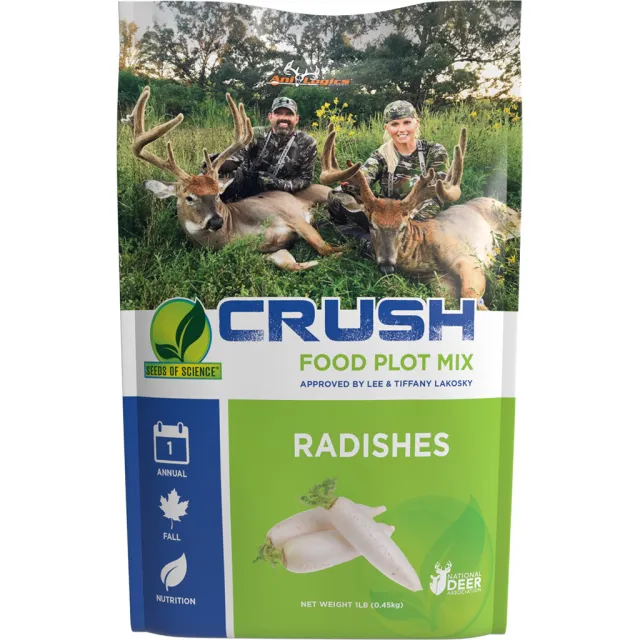 AniLogics 24025 CRUSH SOS Radish Seed 1 lb, Forage Blend, 1/8 Acre - Ani-Logics