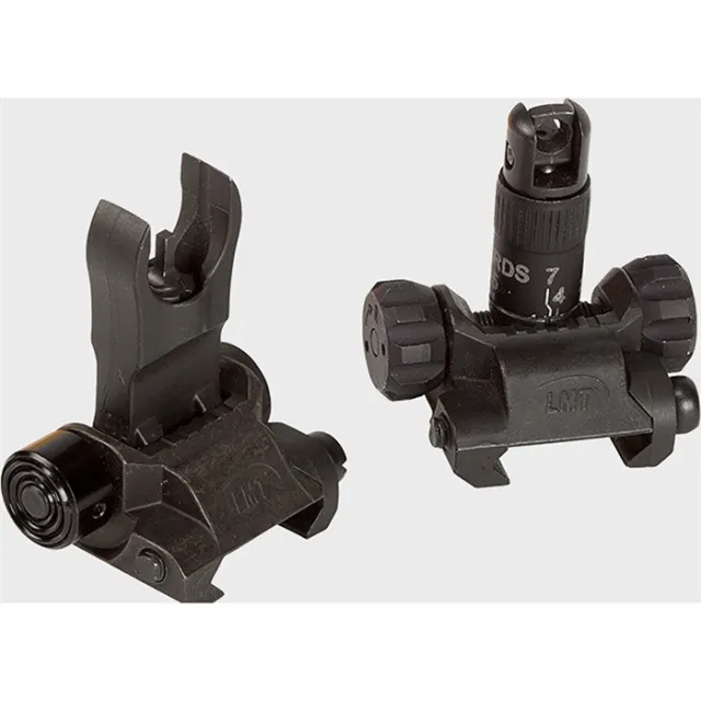 LMT Defense L8BUIS556 AR-15 Imperial BUIS Sight Set Black