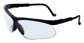Howard Leight Uvex Genesis Shooting Glasses Black with Clear Lens - Howard Leight