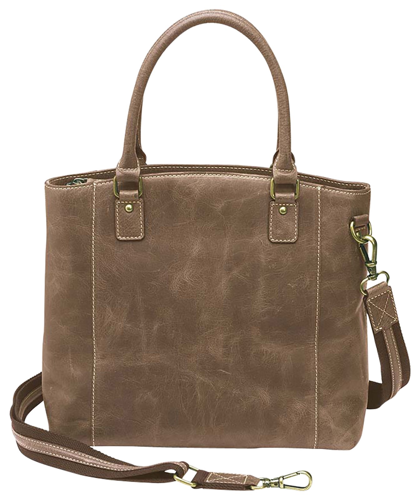 GTM Town Tote GTM-CZY/51 Brown Leather Handbag - GTM