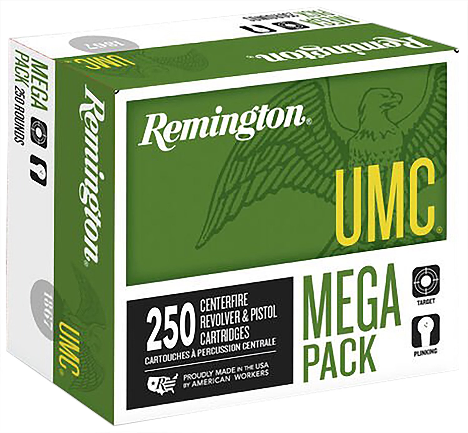 Remington UMC Handgun Ammo .40 S&W 165 gr FMJ 250 Rounds Brass - Remington Arms Company, LLC - 40 S&W