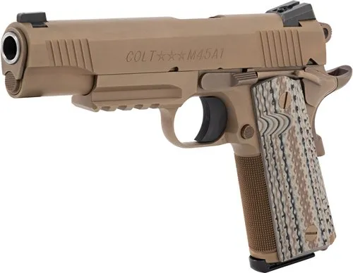 Colt O1070CQBB Government CQB 45ACP 8-Shot Black DLC Novak Sights