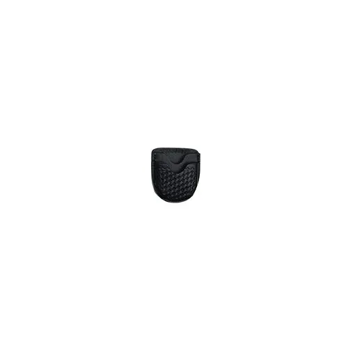 Boston Leather Open Top Cuff Case Leather Plain Black Duty - Boston Leather