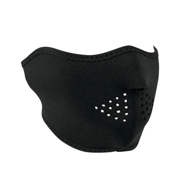 Zan Headgear Neoprene Half-Face Mask Adjustable Ear Loops Black