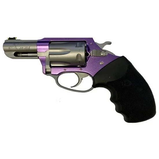 Charter Arms Rosie II Revolver, Lavender Stainless Steel, .38 Spl Caliber, 2.2" Barrel, 6-Shot, Full Rubber Grip
