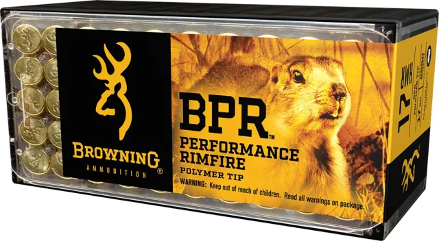 Browning BPR Performance 17 HMR 17 gr 2550 fps Polymer Tip Ammo - Browning - 17 HMR