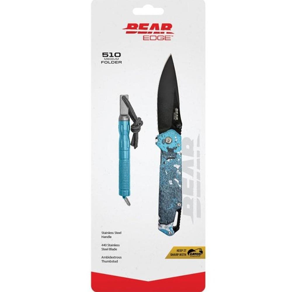 Buy Bear & Son Edge Folding Knife 3 Drop Point Blade Truetimber Rift online