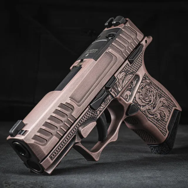 SCT CALI-365 ROSE 9MM 10RD CUSTOM METAL SIG SAUER BY SHARK COAST TACTICAL SCC0584CALI3R