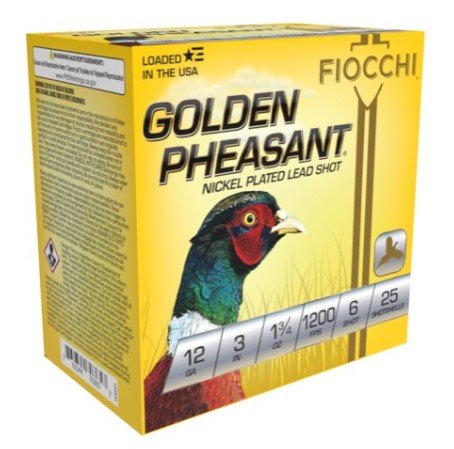 Fiocchi 123GP6 Golden Pheasant 12 Gauge 3 in 1 3/4 oz 6 Shot 1200 FPS - Fiocchi - 12 Gauge