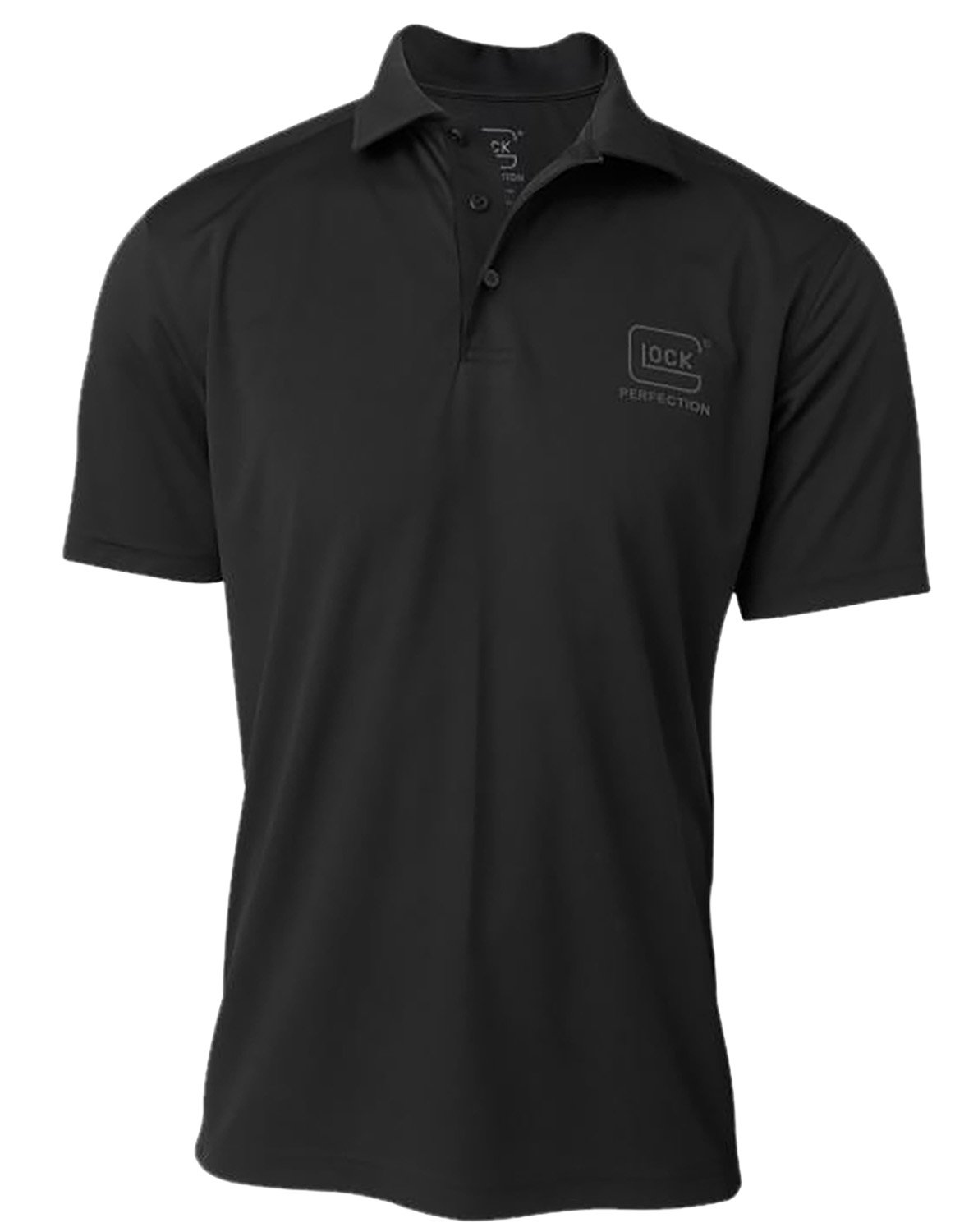 Glock AP96215 Perfection Polo Black 2XL Polyester Mesh Short Sleeve - Glock