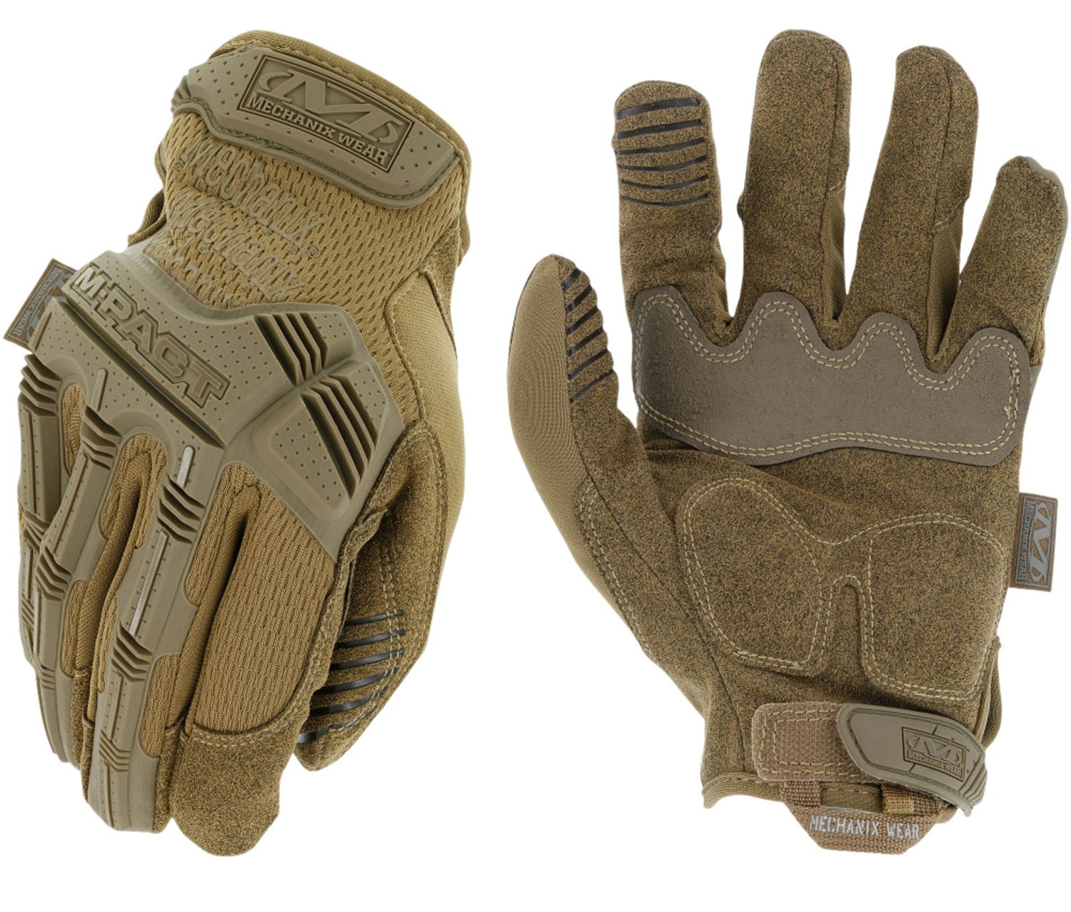 Mechanix Wear M-Pact MPT72010 Tactical Gloves Large Coyote Touchscreen - Mechanix Wear
