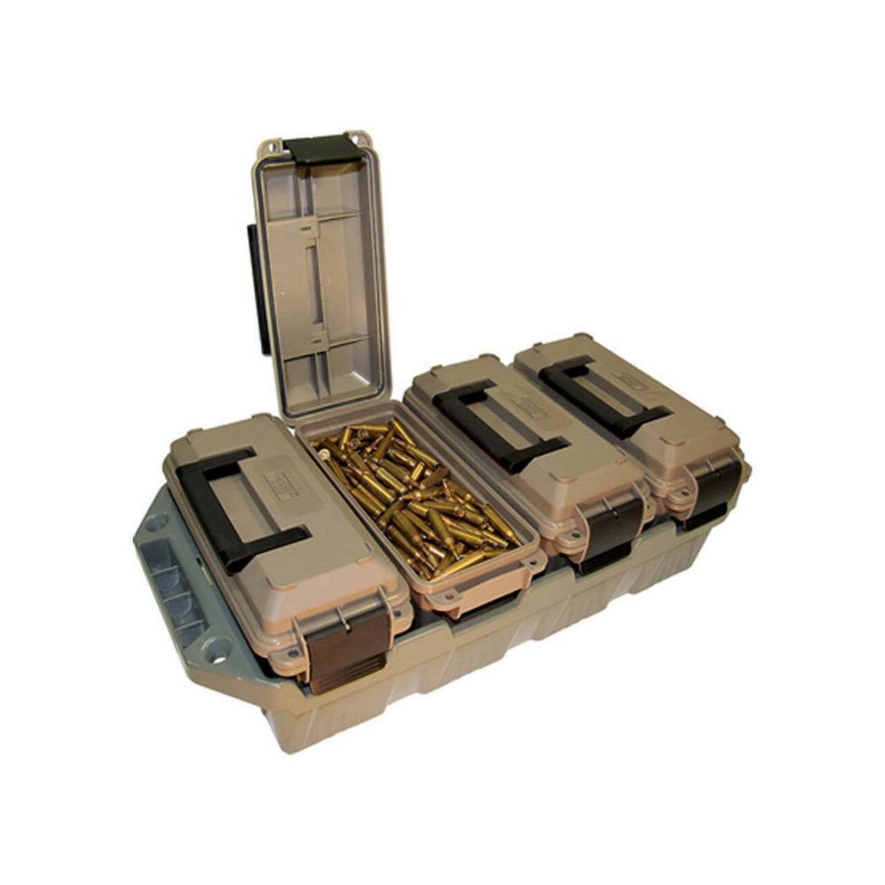 MTM Case-Gard AC4C 30 Caliber Ammo Crate Polypropylene Stackable - MTM Case-Gard - 4-CAN AMMO CRATE
