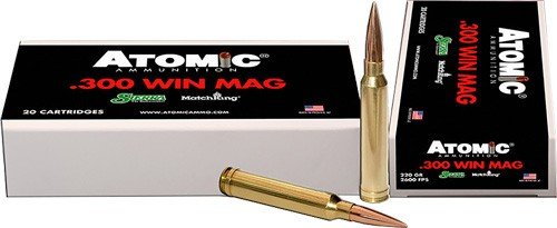 Atomic 00403 300 Win Mag 220gr Match King HPBT 20rd - Atomic Ammunition - .300 WINCHESTER MAGNUM