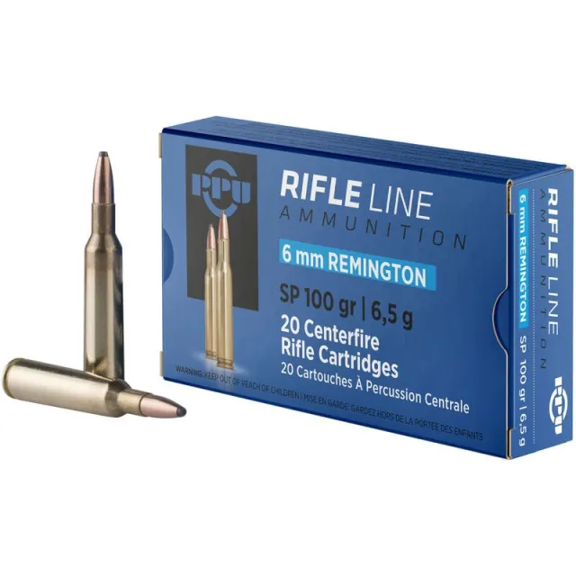 Prvi Partizan PP6R 6mm Remington 100gr SPBT Rifle Ammo 20/Box - Prvi Partizan - 6mm Rem