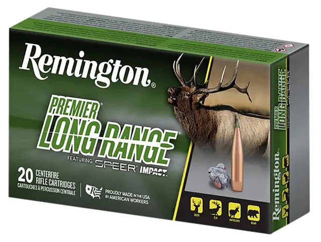 Remington Ammunition R21341 Premier Long Range 6.5 Creedmoor 140 gr Speer Impact 20 Per Box/ 10 Cs