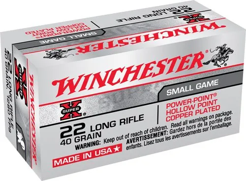 Winchester X22lrppb 22lr 40gr Lead-hp 2220rd Case