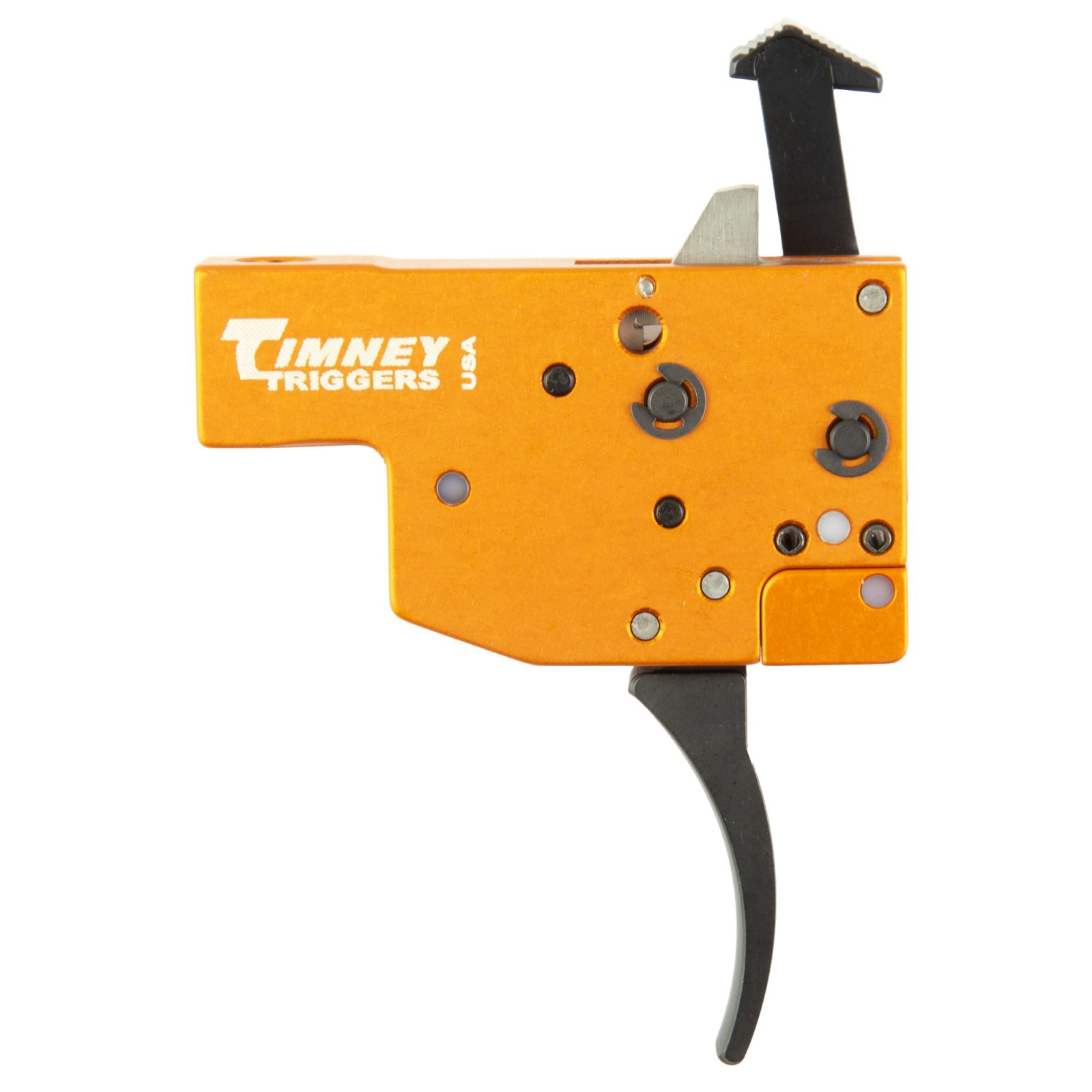 Timney Triggers 430 Two-Stage Curved Trigger 8oz/1lb Black/Orange - Timney Triggers