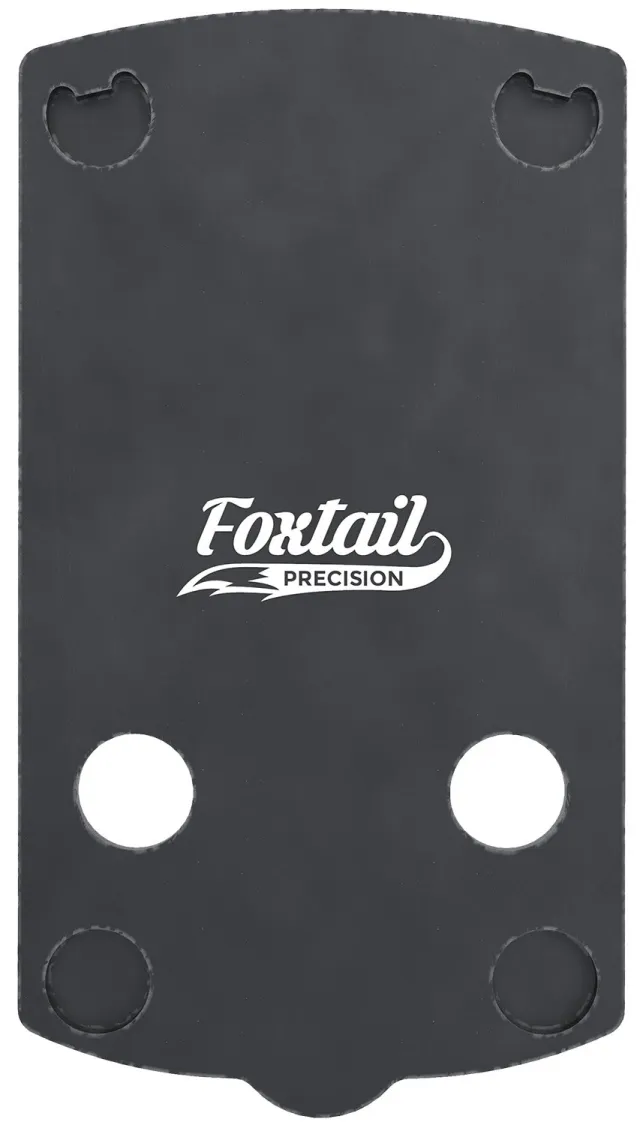 Foxtail Precision 100009 Red Dot Adapter Plate Glock 43X/48 MOS Black - FoxPro