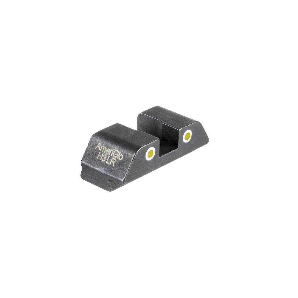 AmeriGlo GL-8115R Tritium 2-Dot Rear Sight for Glock Yellow/White - Ameriglo
