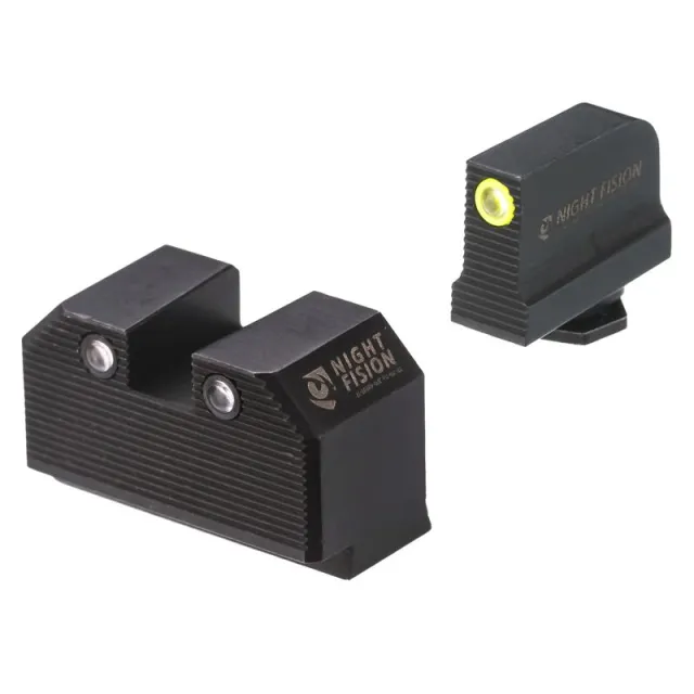 Optics Ready Stealth Lower 1/3rd Night Sight Set for Walther PDP/PPQ w/ RMR/507C/508T - Night Fision for sale at Smoke Wagon Firearms