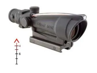 Trijicon ACOG TA11E 3.5x35 Scope 308 Win Matte Black 14 oz Chevron Reticle - Trijicon - 308 WIN
