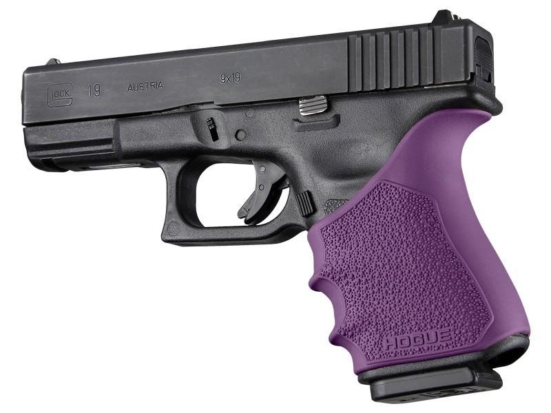 Hogue 17046 HandAll Beavertail Grip Sleeve Fits Glock 19/23/32/38 Purple - Hogue