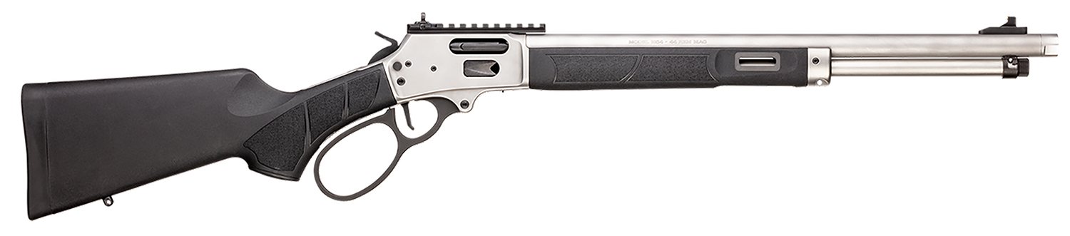 Buy Smith & Wesson Model 1854 Lever-Action Rifle: 44 Magnum, 19.25" SS Barrel, M-LOK, Picatinny Rail, Black/Silver online