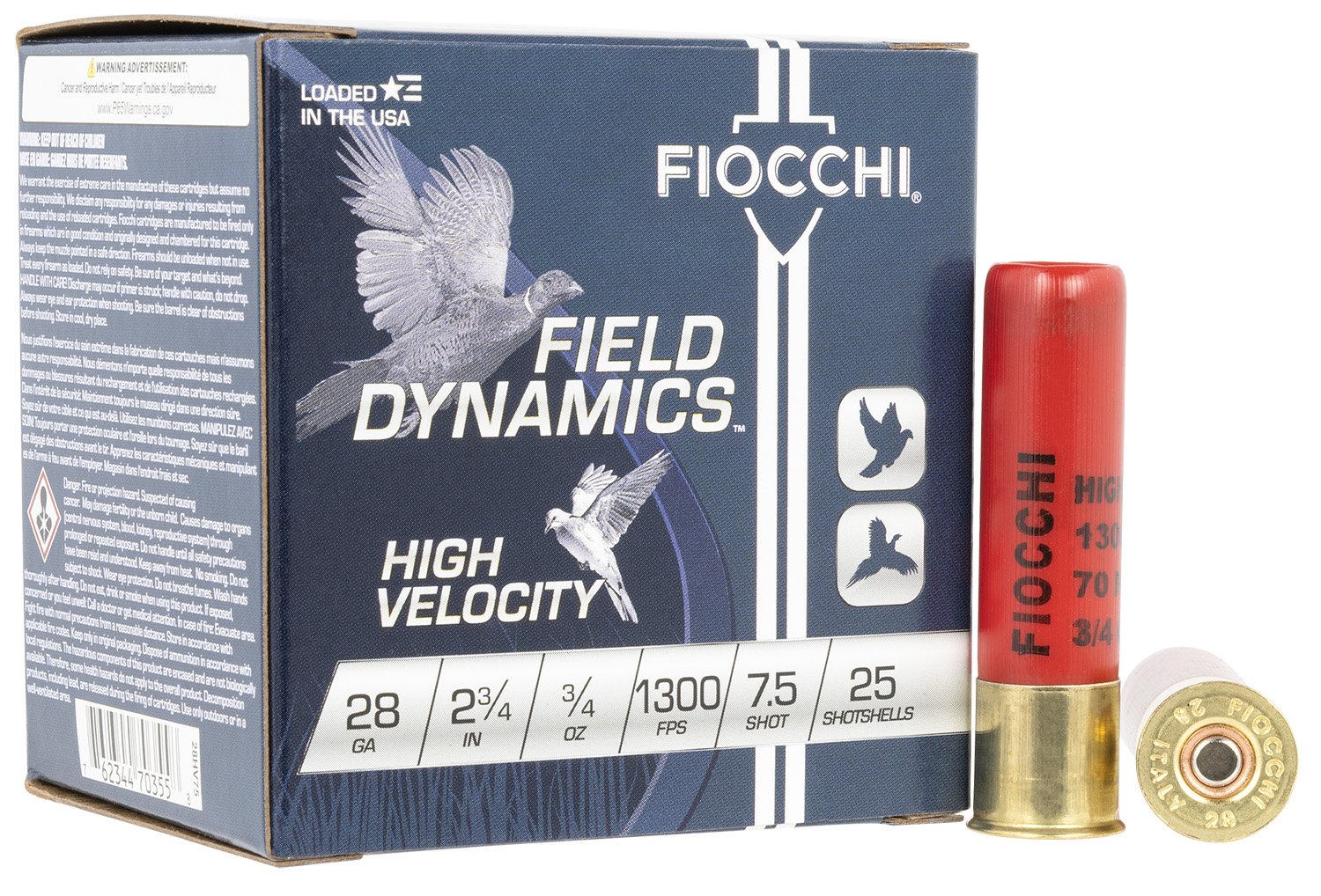 Fiocchi 28HV75 28 Gauge High Velocity Lead Shot Ammunition - Fiocchi - 28 Gauge