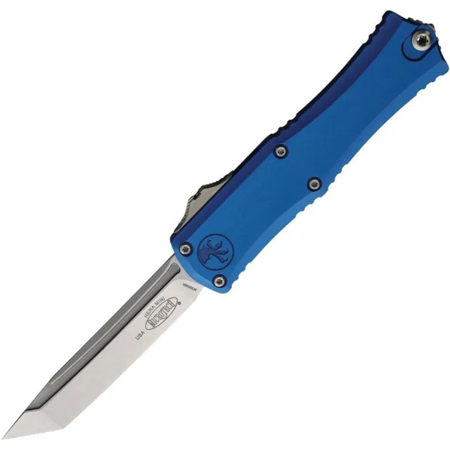 Microtech Hera II Mini 2.96 In OTF Stonewash Blue ALU Hndl - MICROTECH
