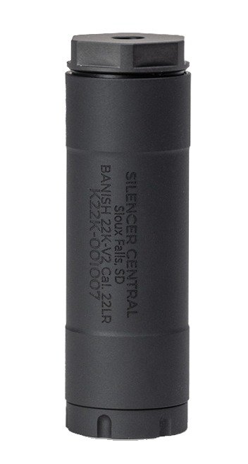 Banish Banish .223 Suppressor Titanium 7" 11.4oz 1/2x28 Black - Banish Suppressors - .22 LR