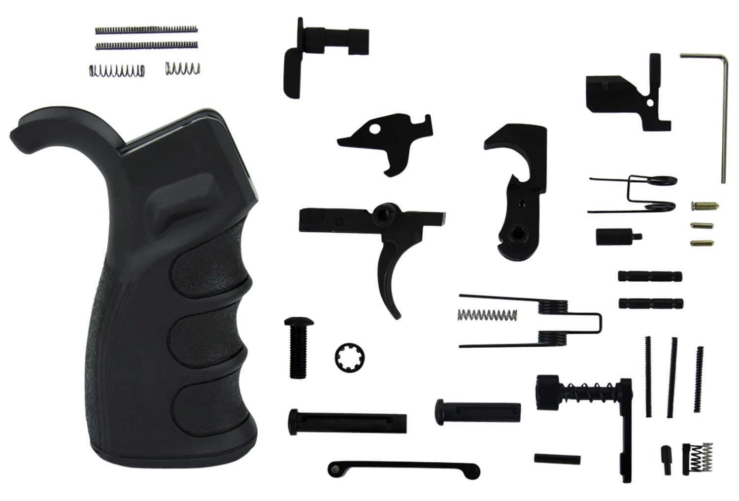 TacFire LPK02USAB AR-15 Lower Parts Kit PGAR-B Grip Black - TacFire